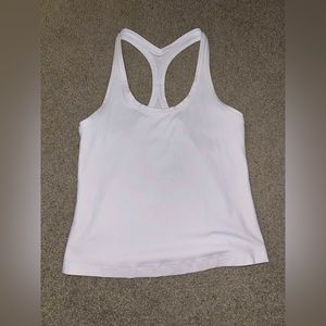 lululemon white nulu tank top